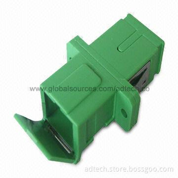 SC/APC Fiber-optic Adapter/Coupler/Connector, SM Simplex